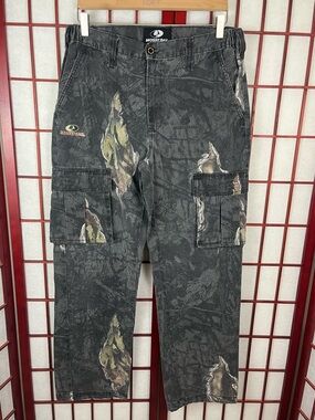 Mossy Oak Break-Up Eclipse Cargo Black Camo Hunting Pants